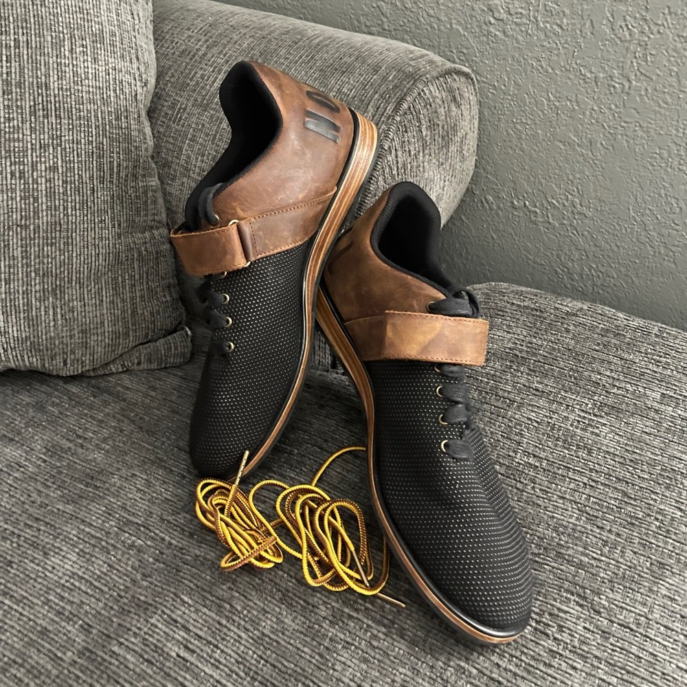 NOBULL Lifters Black/Brown Gym Leather
